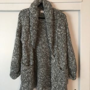 Beautiful thick knit gray Anthropologie jacket